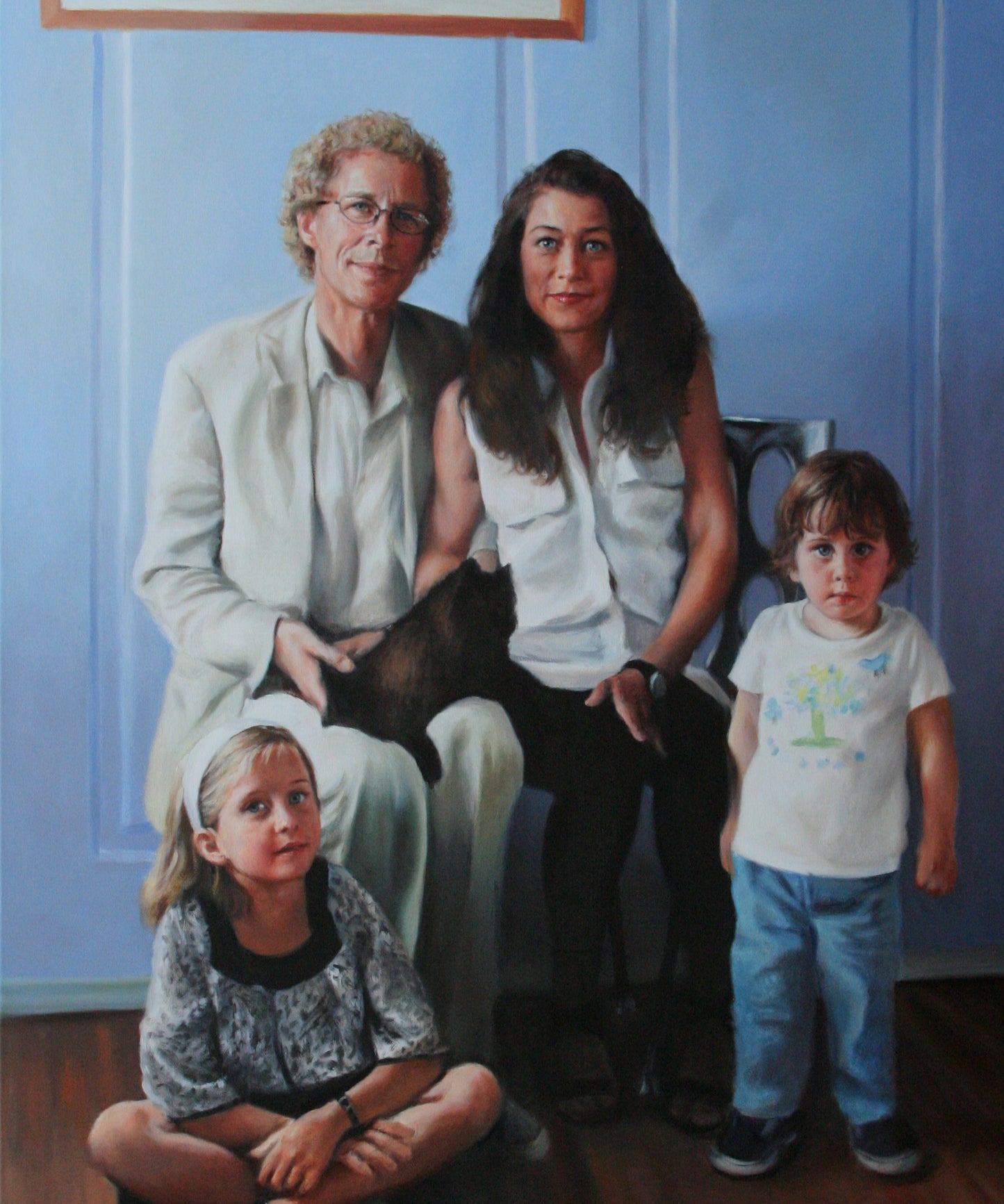 Custom Family Portrait | Hand-Painted Oil on Canvas