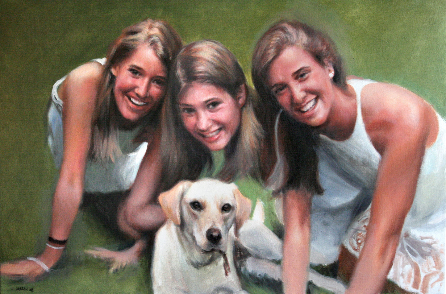 Custom Family Portrait | Hand-Painted Oil on Canvas