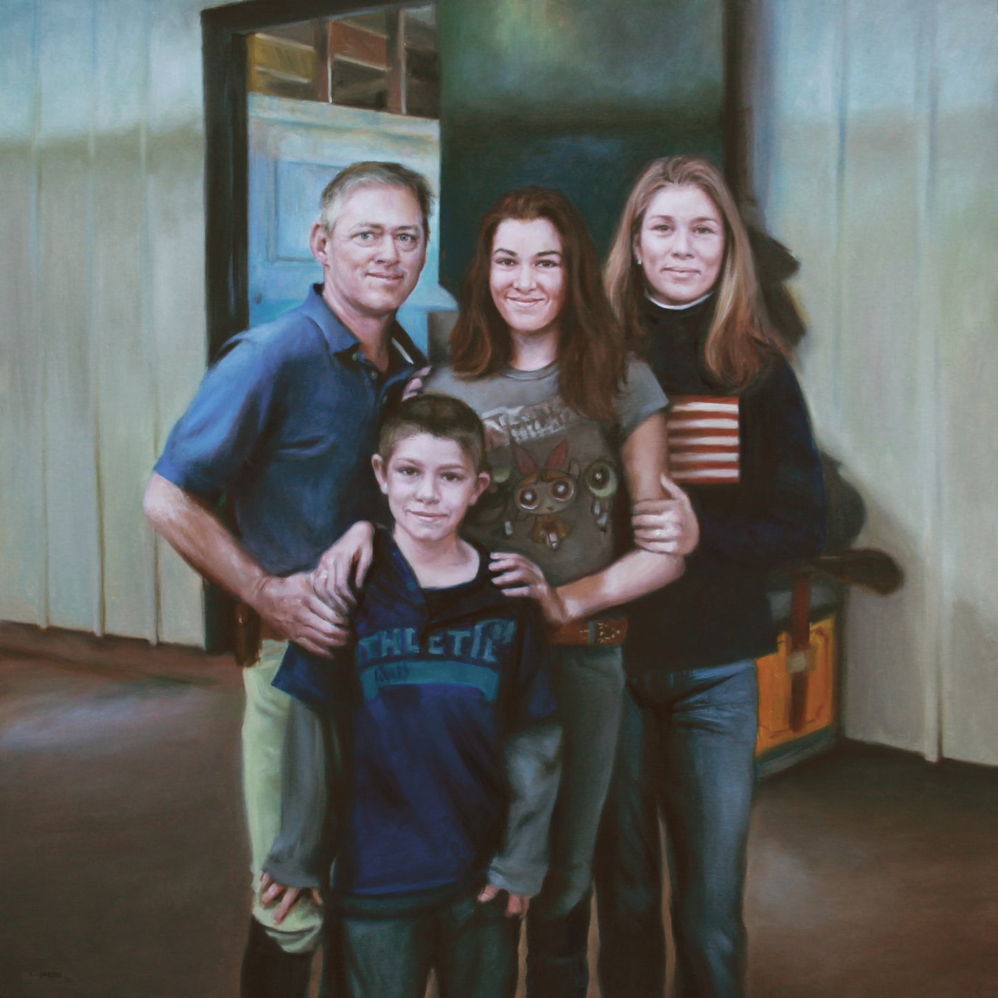 Custom Family Portrait | Hand-Painted Oil on Canvas