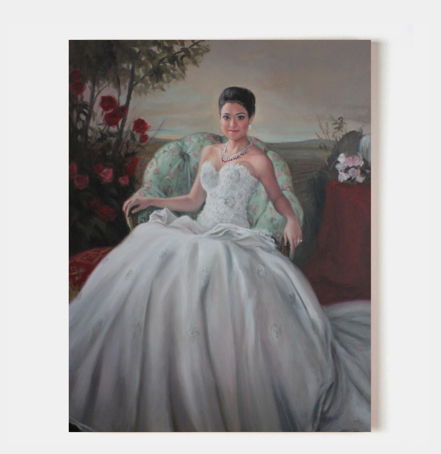 Custom Wedding Portrait | Hand-Painted Oil on Canvas