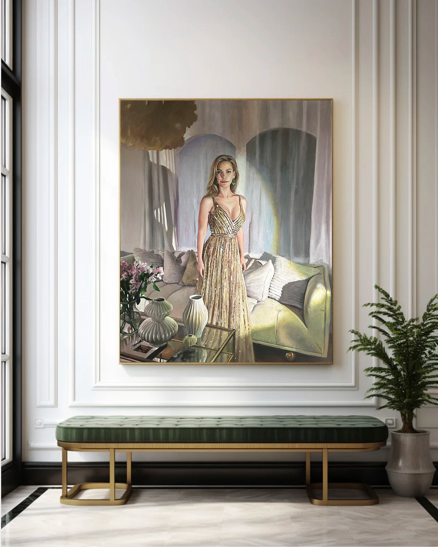 Custom Classic Portrait | Hand-Painted Oil on Canvas