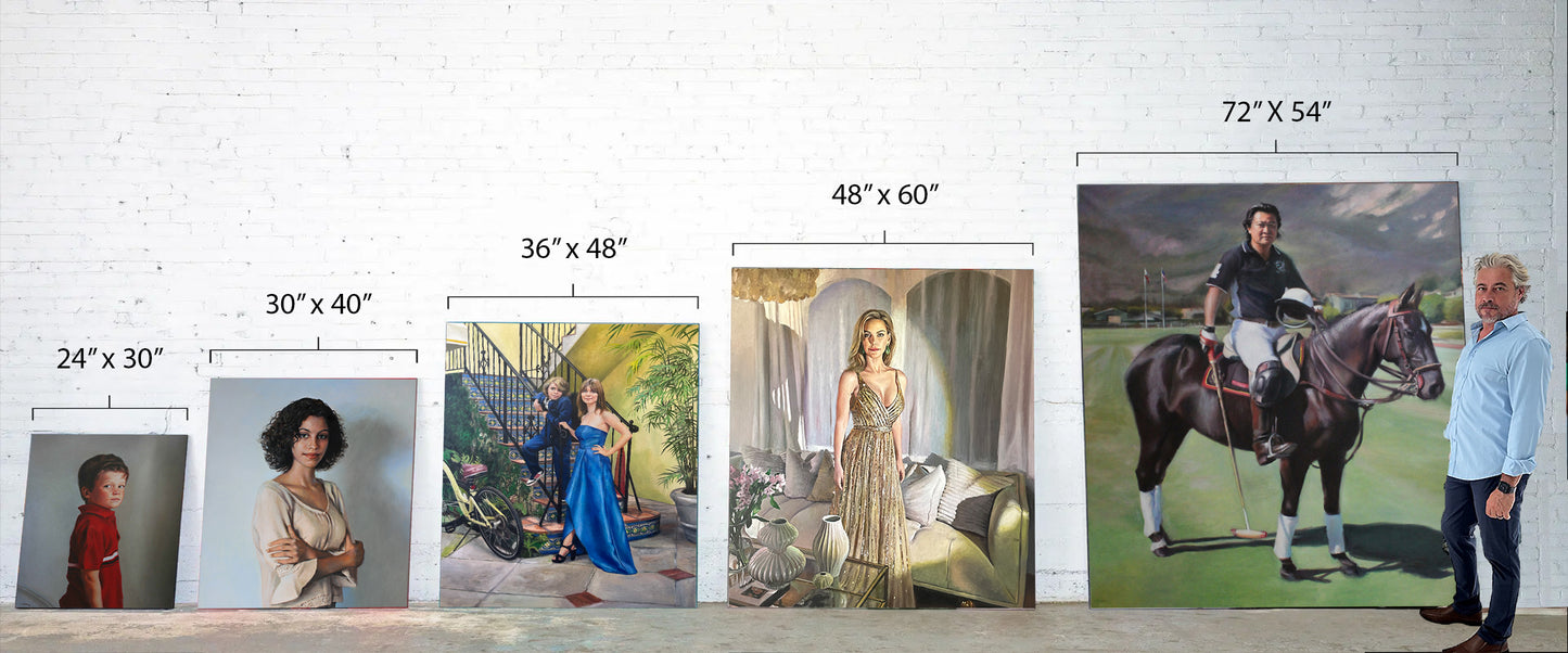 Custom Classic Portrait | Hand-Painted Oil on Canvas